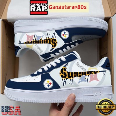 NFL Pittsburgh Steelers Team Logo Unique Air Force 1 Shoes Running Sneakers