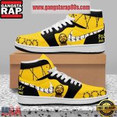 Nfl Post Malone Sunflower Song Artist Air Jordan 1 Sneakers Shoes White Lace1054.jpg - demo10