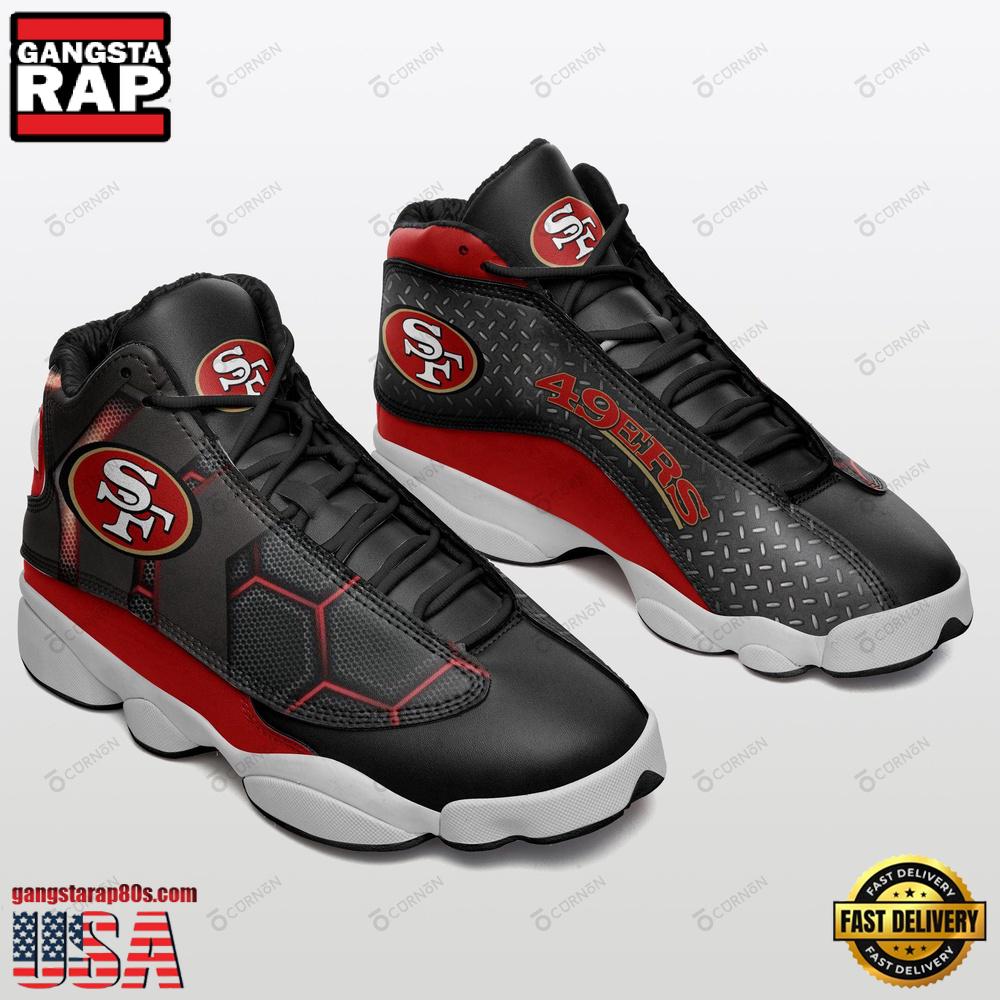 NFL San Francisco 49ers New Design Air Jordan 13 Running Sneakers Shoes NFL San Francisco 49ers New Design Air Jordan 13 Running Sneakers Shoes