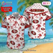 Nfl San Francisco 49ers Louis Vuitton Logo Pattern Hawaiian Shirt Shorts 2 Mze2j.jpg - demo10