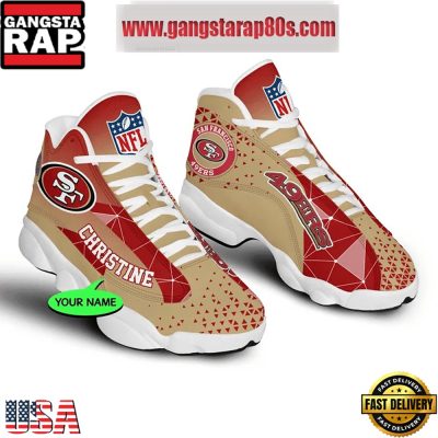 NFL San Francisco 49ers Personalized Air Jordan 13 Sport Shoes