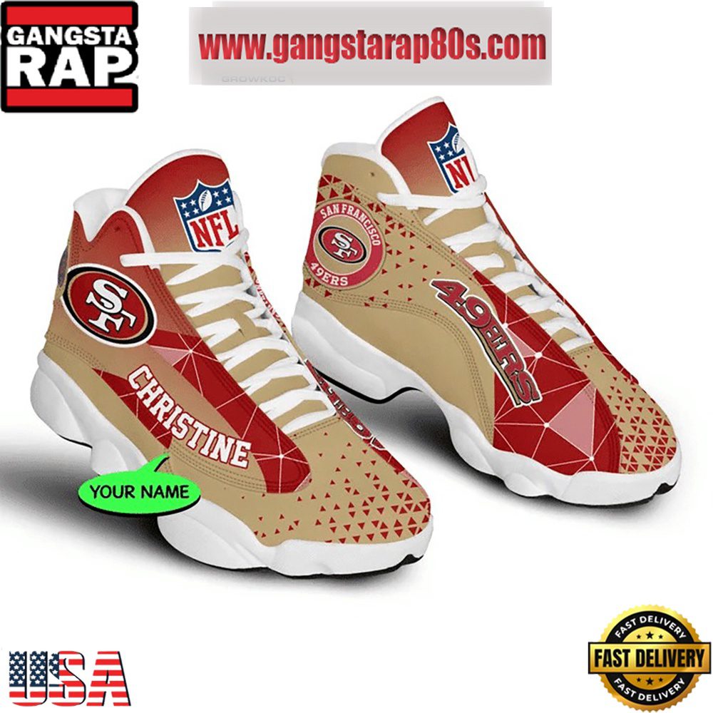 NFL San Francisco 49ers Personalized Air Jordan 13 Sport Shoes NFL San Francisco 49ers Personalized Air Jordan 13 Sport Shoes