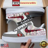 NFL San Francisco 49ers Team Logo Unique Air Force 1 Shoes Running Sneakers
