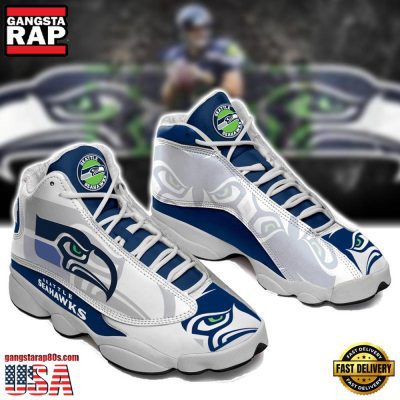 NFL Seattle Seahawks Football New Design Air Jordan 13 Running Sneakers Shoes