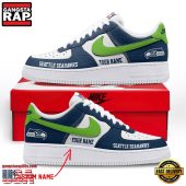 NFL Seattle Seahawks New Design Custom Air Force 1 Running Sneakers Shoes