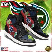 NFL Tennessee Titans Football Logo Team Air Jordan 1 Running Sneakers Shoes