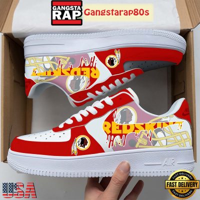NFL Washington Commanders Team Logo Unique Air Force 1 Shoes Running Sneakers