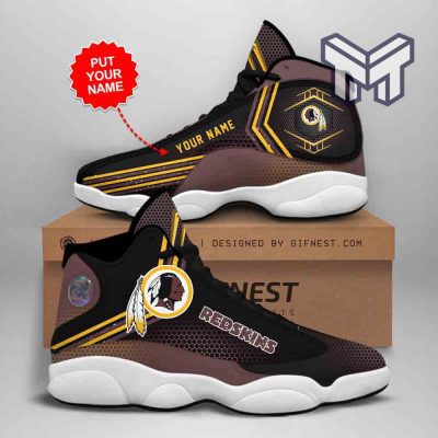 Nfl Washington Redskins Air Jordan 13,Custom Shoes White Black J13 Shoes Type03