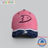 NHL Anaheim Ducks Hockey Fights Against Cancer Design Cap