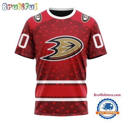 NHL Anaheim Ducks Hockey Team Gift For Valentines Day TShirt, Sweatshirt, Hoodie