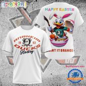 NHL Anaheim Ducks Hockey Team Mascot Design Happy Easter Day T Shirt