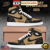 NHL Anaheim Ducks Military Appreciation 2025 Custom Air Jordan 1 Sneakers Shoes