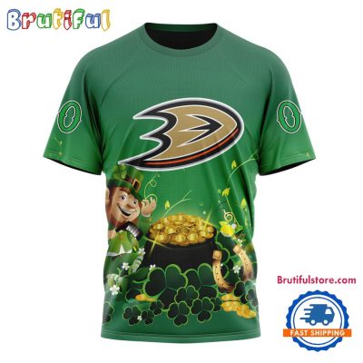 NHL Anaheim Ducks Personalize St. Patrick's Day Hockey Team T Shirt, Hoodie, Sweatshirt