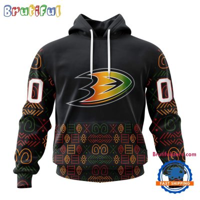 NHL Anaheim Ducks Special Design For Black History Month Hoodie, TShirt, Sweatshirt