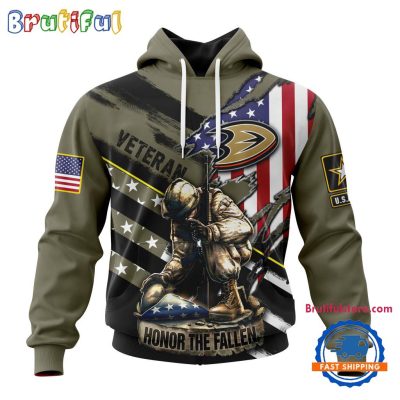 NHL Anaheim Ducks Special Hockey Honor Veterans And Their Families Hoodie, TShirt, Sweatshirt