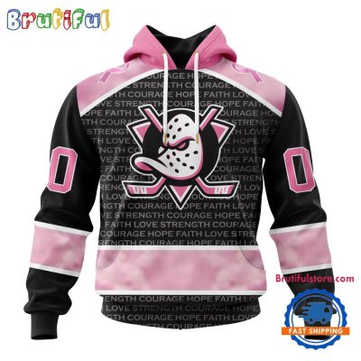 NHL Anaheim Ducks Special Pink Fight Breast Cancer Art Hoodie, T Shirt, Sweatshirt