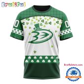 NHL Anaheim Ducks St. Patrick's Day For Hockey Fans New Design T Shirt