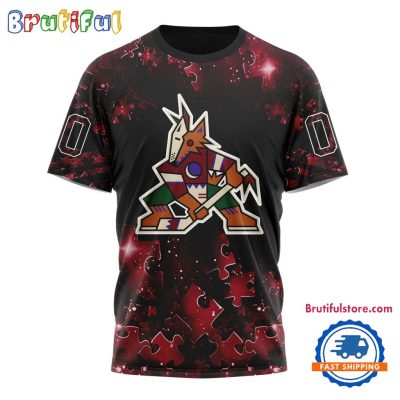 NHL Arizona Coyotes Autism Awareness Hockey New Design TShirt, Sweatshirt, Hoodie