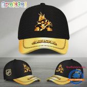NHL Arizona Coyotes Black And Gold Design Cap Hats