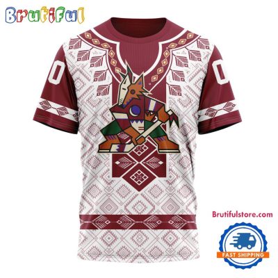 NHL Arizona Coyotes Hockey Team Native Heritage Design T Shirt, Hoodie, Sweatshirt