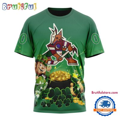 NHL Arizona Coyotes Personalize St. Patrick's Day Hockey Team T Shirt, Hoodie, Sweatshirt