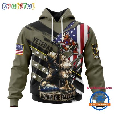 NHL Arizona Coyotes Special Hockey Honor Veterans And Their Families Hoodie, TShirt, Sweatshirt