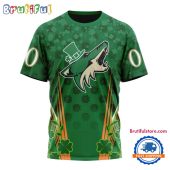 NHL Arizona Coyotes Special St. Patrick's Day All Over Print Shirts