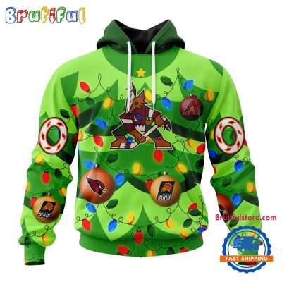 NHL Arizona Coyotes Specialized Christmass Tree Color And City's Sport Teams Hoodie, Sweatshirt, T Shirt