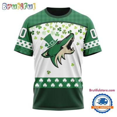 NHL Arizona Coyotes St. Patrick's Day For Hockey Fans New Design T Shirt