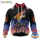 Nhl Arizona Coyotes X Kiss Band Special Hockey Team Music Design Unisex Hoodie5265.jpg - demo10