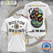 NHL Boston Bruins Hockey Team Mascot Design Happy Easter Day T Shirt