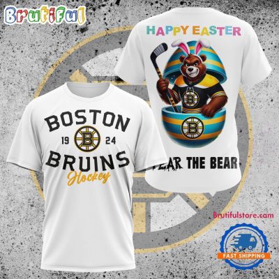 NHL Boston Bruins Hockey Team Mascot Design Happy Easter Day T Shirt