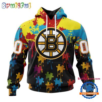 NHL Boston Bruins Special Autism Awareness Custom Hoodie, Sweatshirt, TShirt