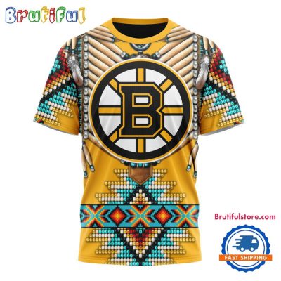 NHL Boston Bruins Special Native American Costume Hockey Team Design T Shirt, Hoodie, Sweatshirt