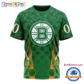 NHL Boston Bruins Special St. Patrick's Day All Over Print Shirts