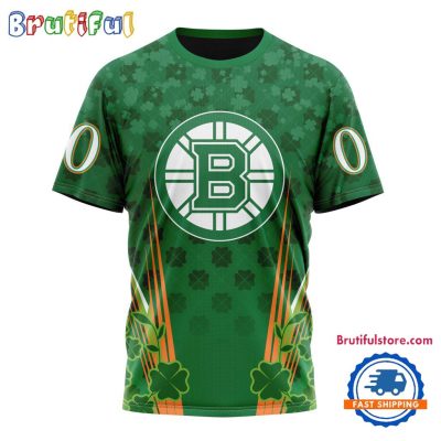 NHL Boston Bruins Special St. Patrick's Day All Over Print Shirts