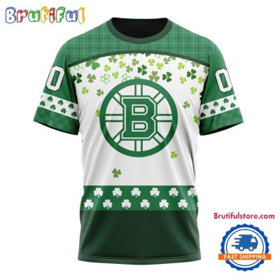 NHL Boston Bruins St. Patrick's Day For Hockey Fans New Design T Shirt