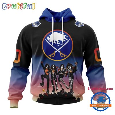 NHL Buffalo Sabres X KISS Band Special Hockey Team Music Design Unisex Hoodie