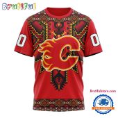 NHL Calgary Flames Special Native American Heritage Design T Shirt, Hoodie, Sweatshirt