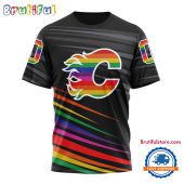 NHL Calgary Flames Special Pride Design Hockey Is For Everyone T Shirt, Hoodie, Sweatshirt