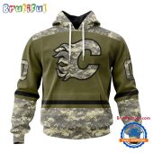 NHL Calgary Flames Special Veterans Military Appreciation Hoodie, TShirt, Sweatshirt