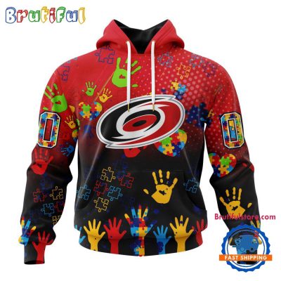 NHL Carolina Hurricanes Special Autism Awareness Personalization Hoodie, TShirt, Sweatshirt