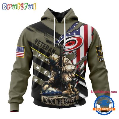 NHL Carolina Hurricanes Special Hockey Honor Veterans And Their Families Hoodie, TShirt, Sweatshirt