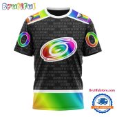 NHL Carolina Hurricanes Special LGBT Pride Is For Everyone Hockey Design T Shirt, Sweatshirt, Hoodie