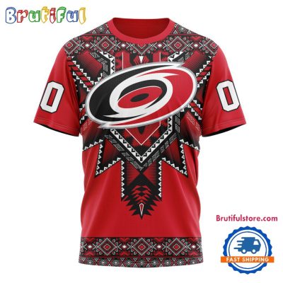 NHL Carolina Hurricanes Special Native American Heritage Design T Shirt, Hoodie, Sweatshirt