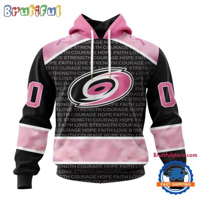 NHL Carolina Hurricanes Special Pink Fight Breast Cancer Art Hoodie, T Shirt, Sweatshirt