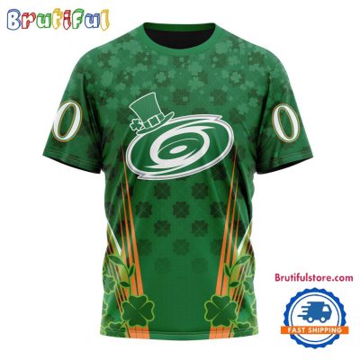 NHL Carolina Hurricanes Special St. Patrick's Day All Over Print Shirts