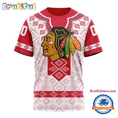 NHL Chicago Blackhawks Hockey Team Native Heritage Design T Shirt, Hoodie, Sweatshirt