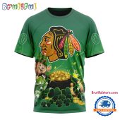 NHL Chicago Blackhawks Personalize St. Patrick's Day Hockey Team T Shirt, Hoodie, Sweatshirt