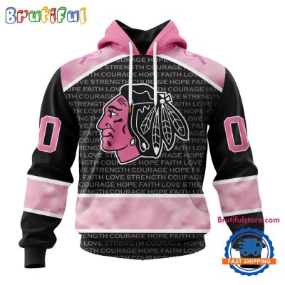 NHL Chicago Blackhawks Special Pink Fight Breast Cancer Art Hoodie, T Shirt, Sweatshirt